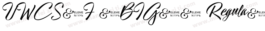 UWCS7F (BIG5) Regula字体转换